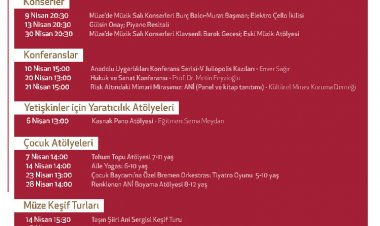 ERİMTAN ARKEOLOJİ VE SANAT MÜZESİ NİSAN AYI ETKİNLİKLERİ