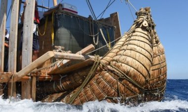 Papirüsten yapılan antik gemi replikası Abora-IV Türkiye'ye hediye edilecek