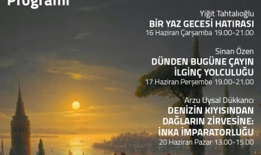 Tarih, Arkeoloji ve Sanat Seminerleri Haziran Programı