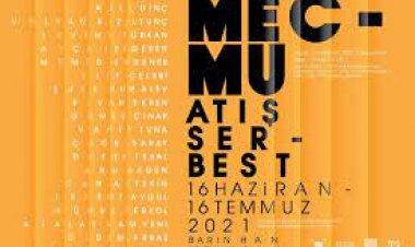 Atış Serbest 'Mecmu' sergisi Barın Han'da açıldı