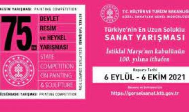 Devlet Resim ve Heykel Yarışması'nın başvuruları 6 Eylül-6 Ekim arasında çevrim içi yapılacak