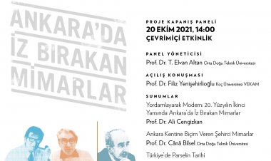 Ankara'da İz Bırakan Mimarlar Proje Kapanış Paneli