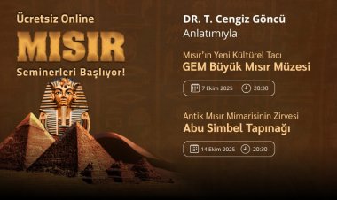 Antik Mısır Meraklıları Ücretsiz Seminerimize Kaydoluyor | 7-14 Ekim'de Yerini Ayırt