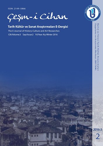 ÇEŞM-I CIHAN: TARIH - KÜLTÜR VE SANAT ARAŞTIRMALARI DERGISI