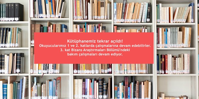 Kütüphanemiz tekrar açıldı! | Our library is open again!