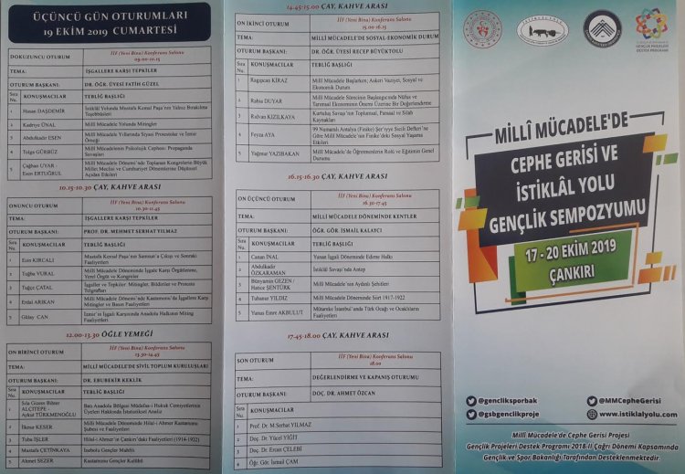 Milli Mücadele'de Cephe Gerisi İstiklal Yolu Sempozyumu