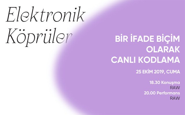 Elektronik Köprüler ikinci etkinliğiyle devam ediyor! | Second event of Electronic Crossovers