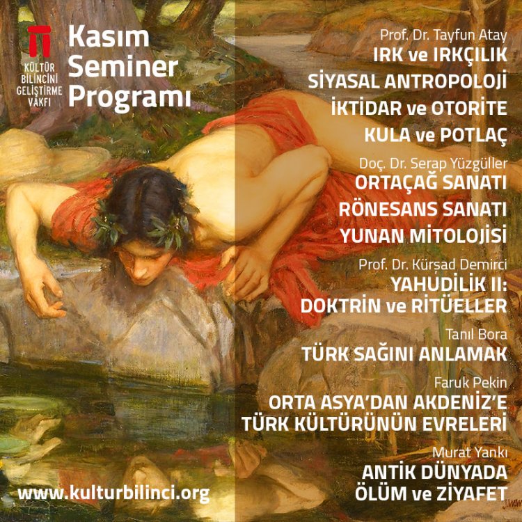Tarih, Arkeoloji ve Sanat Seminerleri Kasım Programı