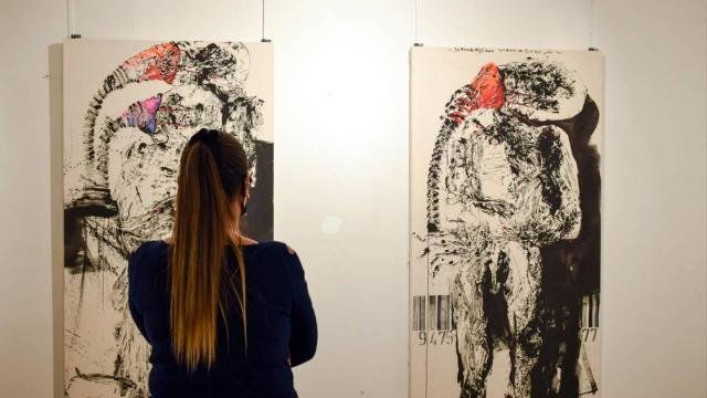 Ressam Rifaae Ahmed'in sergisi sanatseverlerle buluştu