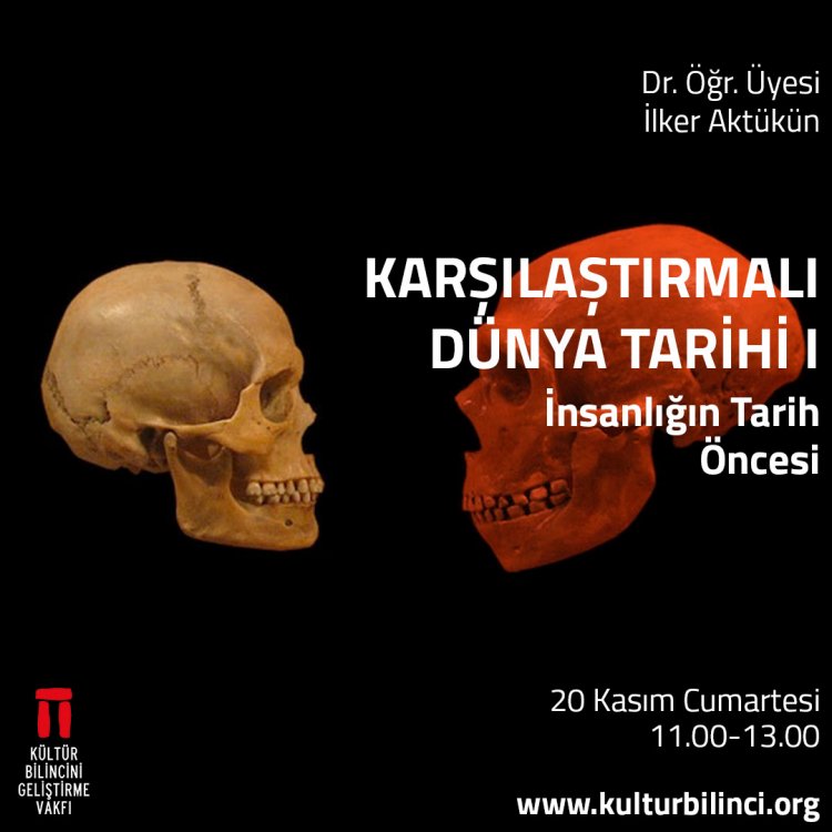 Dr. Öğr. Üyesi İlker Aktükün'le Karşılaştırmalı Dünya Tarihi I: İnsanlığın Tarih Öncesi