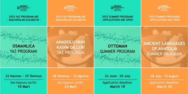 ANAMED Yaz Programları 2025 / ANAMED Summer Programs 2025